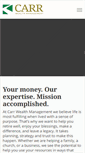 Mobile Screenshot of carrwealthmanagement.com